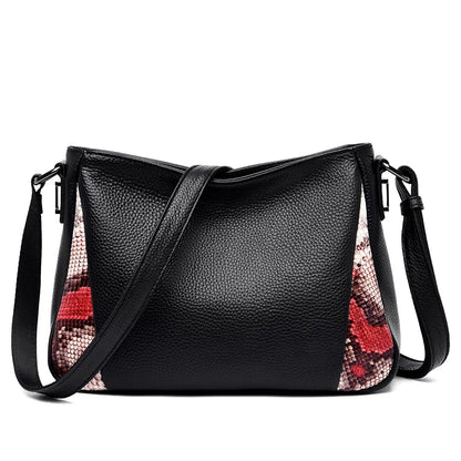 High Quality Genuine Leather Large Capacity Shoulder Crossbody Bags for Women Luxury Cow Leather Handbags Lady Bucket Bag Purses