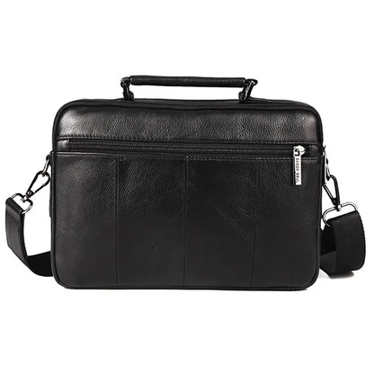 High Quality Genuine Leather Men Business Shoulder Bag Famous Brand Cross Body Messenger Bags Cowhide Handbag Tote Briefcase New