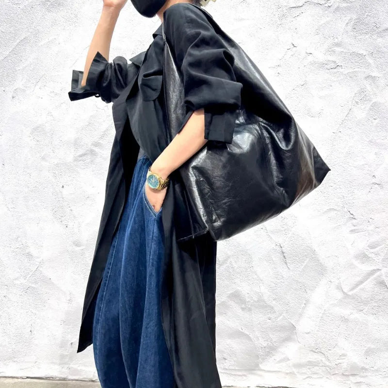 High Quality Genuine Leather Tote Commuter Large Capacity Shouldr Bags For Women 2024 New Niche Designer Luxury Bolsas Mujer