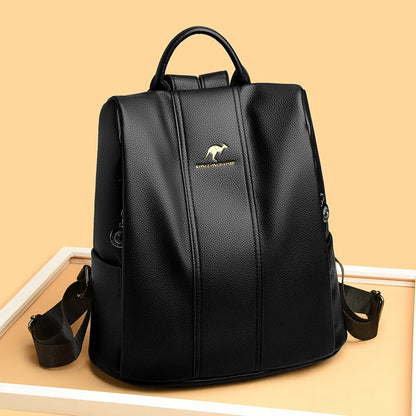 High Quality Genuine Leather Women Backpack Fashion Luxury Ladies Travel Knapsack Girls Shoulder School Bags Cowhide Sac Mochila