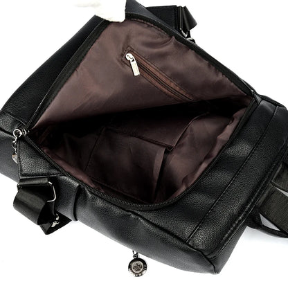 High Quality Genuine Leather Women Backpack Fashion Luxury Ladies Travel Knapsack Girls Shoulder School Bags Cowhide Sac Mochila