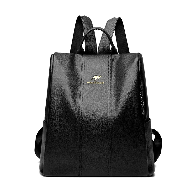 High Quality Genuine Leather Women Backpack Fashion Luxury Ladies Travel Knapsack Girls Shoulder School Bags Cowhide Sac Mochila