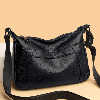 High Quality Genuine Leather Women Shoulder Bag Designer High Capacity Handbag Travel Luxury Hand Bag Female Large Messenger Bag