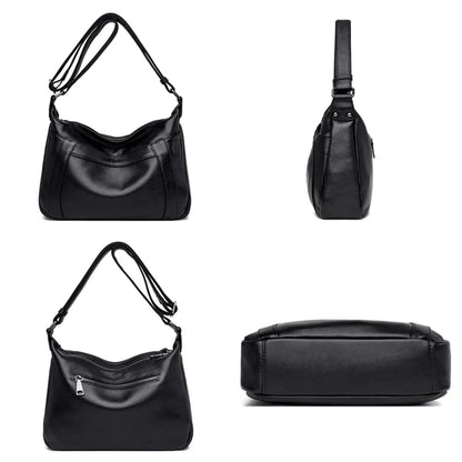 High Quality Genuine Leather Women Shoulder Bag Designer High Capacity Handbag Travel Luxury Hand Bag Female Large Messenger Bag