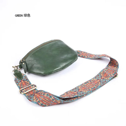 High Quality Genuine Leather Women's Crossbody Bag Streetwear Soft Zipper Half Moon Bags Female Autumn Winter Vintage Bolsos