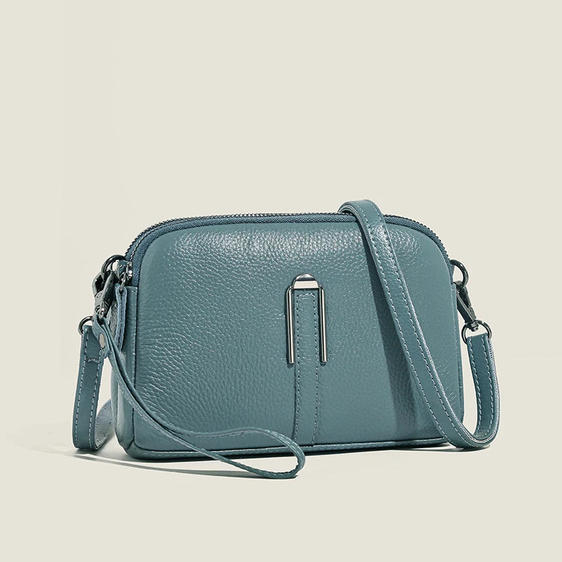 High Quality Genuine Leather Women's Handbags Bag for Woman 2023 Luxury Cow Leather Female Shoulder Crossbody Clutch Phone Bags