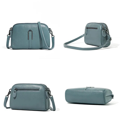 High Quality Genuine Leather Women's Handbags Bag for Woman 2023 Luxury Cow Leather Female Shoulder Crossbody Clutch Phone Bags