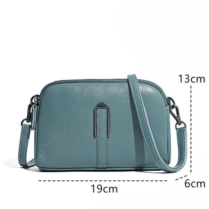 High Quality Genuine Leather Women's Handbags Bag for Woman 2023 Luxury Cow Leather Female Shoulder Crossbody Clutch Phone Bags