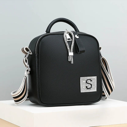 High Quality Genuine Leather Women's Shoulder Crossbody Sac Designer Solid Color Cowhide Female Messenger Handbag Women Tote bag