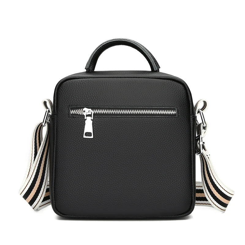High Quality Genuine Leather Women's Shoulder Crossbody Sac Designer Solid Color Cowhide Female Messenger Handbag Women Tote bag