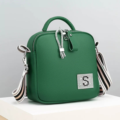 High Quality Genuine Leather Women's Shoulder Crossbody Sac Designer Solid Color Cowhide Female Messenger Handbag Women Tote bag