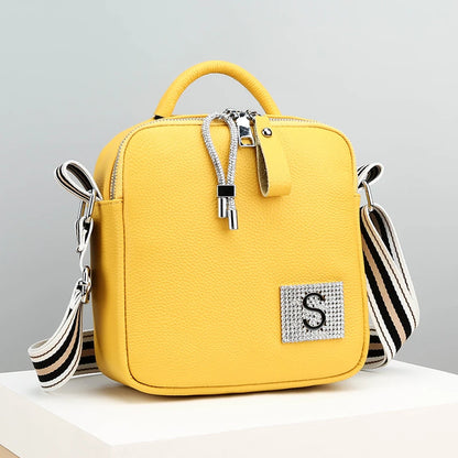 High Quality Genuine Leather Women's Shoulder Crossbody Sac Designer Solid Color Cowhide Female Messenger Handbag Women Tote bag