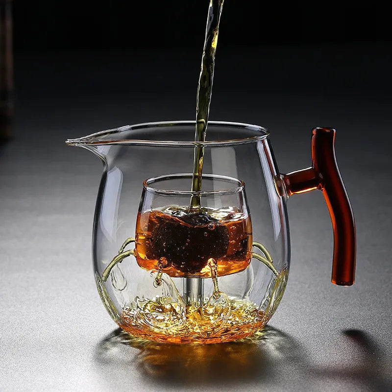 High Quality Glass Tea Pot High Borosilicate Heat Resistant Glass Teapot Transparent Pot Teapot for Tea in a Cup Pu Erh Gaiwan
