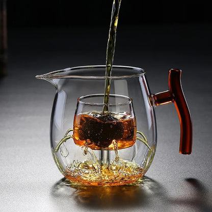 High Quality Glass Tea Pot High Borosilicate Heat Resistant Glass Teapot Transparent Pot Teapot for Tea in a Cup Pu Erh Gaiwan