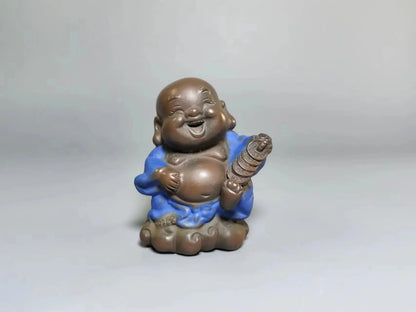 High Quality Handmade qinzhou nixing Clay Handmade Lucky FrogsTea Pet Teaset Ceremony Tea Accessories Kung Fu Cha Tea