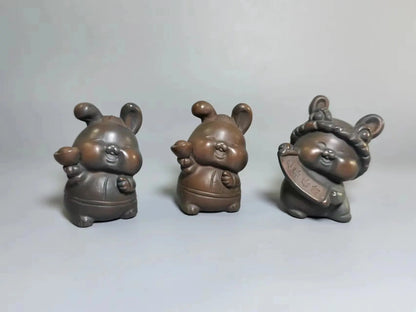 High Quality Handmade qinzhou nixing Clay Handmade Lucky FrogsTea Pet Teaset Ceremony Tea Accessories Kung Fu Cha Tea