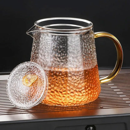 High Quality Heat Resistant Glass Tea Pot Chinese Kung Fu Tea Set Puer Kettle Coffee Glass Pot Convenient Office TeaPot