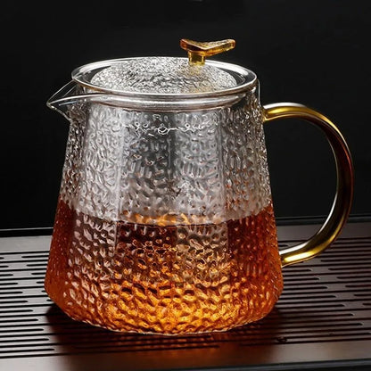 High Quality Heat Resistant Glass Tea Pot Chinese Kung Fu Tea Set Puer Kettle Coffee Glass Pot Convenient Office TeaPot