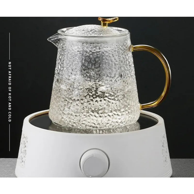 High Quality Heat Resistant Glass Tea Pot Chinese Kung Fu Tea Set Puer Kettle Coffee Glass Pot Convenient Office TeaPot