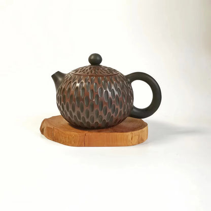 High Quality Jianshui Handmade Carving Xishi Teapot (Not Yixing Zisha Ceramic  Kung Fu Tea Set Drinkware Tea Ceremony