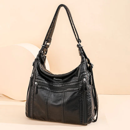 High Quality Large Capacity 3 In 1Women Backpack Luxury Soft Leather Shoulder Crossbody Bag For Women Fashion Ladies Handbag Sac