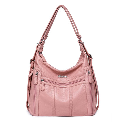 High Quality Large Capacity 3 In 1Women Backpack Luxury Soft Leather Shoulder Crossbody Bag For Women Fashion Ladies Handbag Sac