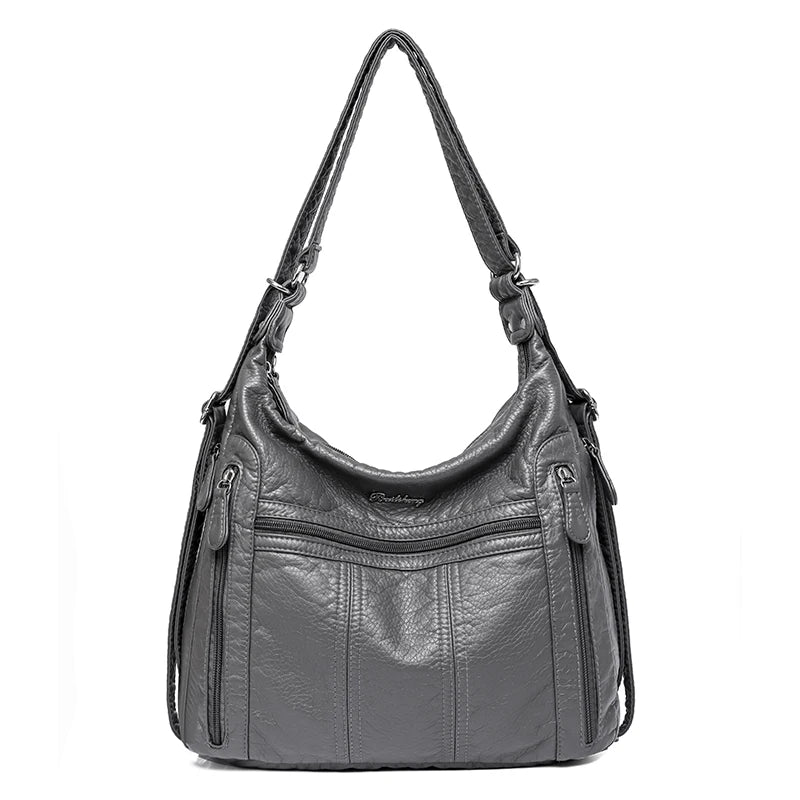 High Quality Large Capacity 3 In 1Women Backpack Luxury Soft Leather Shoulder Crossbody Bag For Women Fashion Ladies Handbag Sac