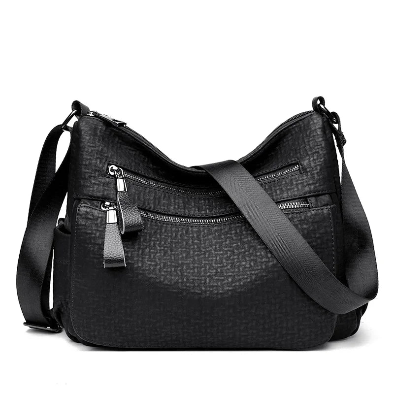 High Quality Leather Handbag Casual Crossbody Bags for Women 2023 New Large Capacity Shoulder Bags Ladies Travel Tote Bag Sac