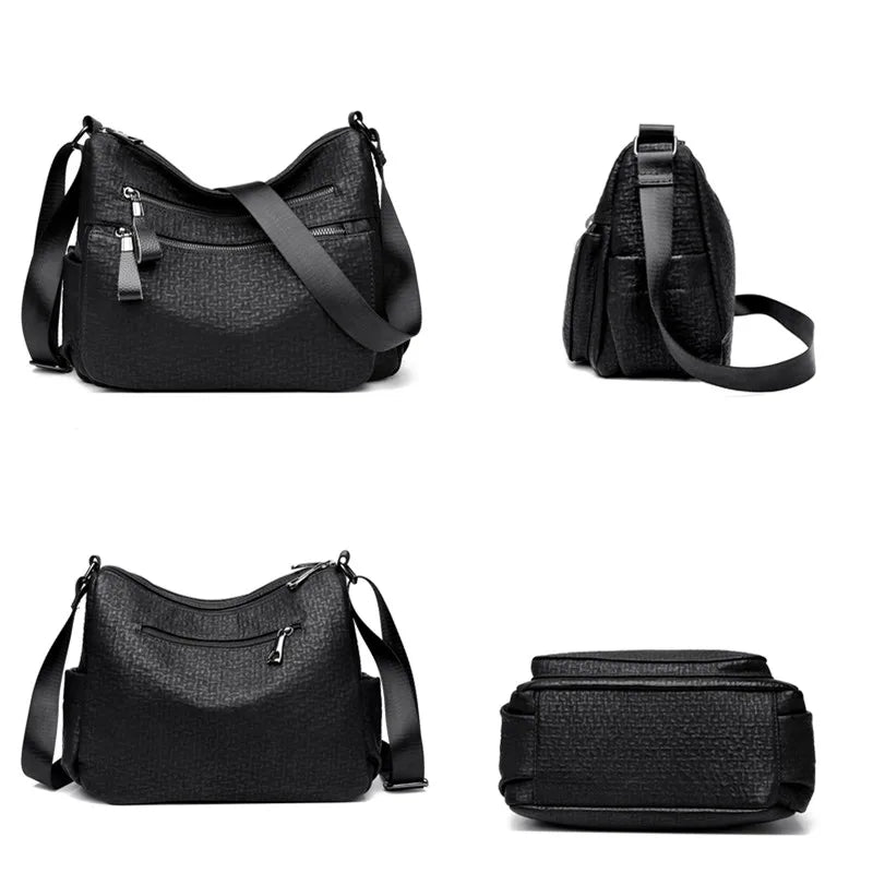 High Quality Leather Handbag Casual Crossbody Bags for Women 2023 New Large Capacity Shoulder Bags Ladies Travel Tote Bag Sac