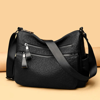 High Quality Leather Handbag Casual Crossbody Bags for Women 2023 New Large Capacity Shoulder Bags Ladies Travel Tote Bag Sac