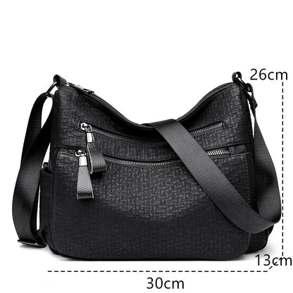 High Quality Leather Handbag Casual Crossbody Bags for Women 2023 New Large Capacity Shoulder Bags Ladies Travel Tote Bag Sac