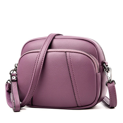 High Quality Leather Handbag Purse Women Bag Trend Luxury Designer Shoulder Crossbody Sac Ladies Branded Messenger Small Tote