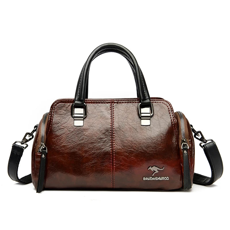 High Quality Leather Handbags Crossbody Shoulder Bags for Women Famous Designer Ladies Casual Large Capacity Tote Shopping Bag