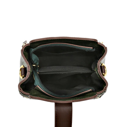 High Quality Leather Handbags Purses Women's Bag 2024 Luxury Brand Shoulder Crossbody Sac Lady Messenger Many Zippers Small Tote