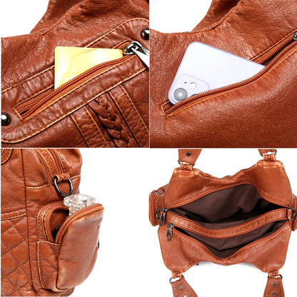 High Quality Leather Luxury Handbags Women Shoulder Bags Designer Crossbody Bag for Women Bag Fashion Female Messenger Bag Purse