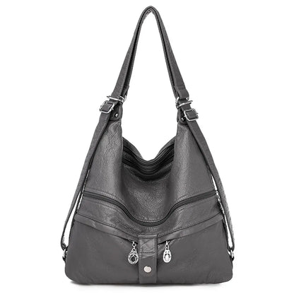 High Quality Leather Multifunction Women Bags Casual Female Large Capacity Backpack Luxury Designer Shoulder Bags for Women 2020