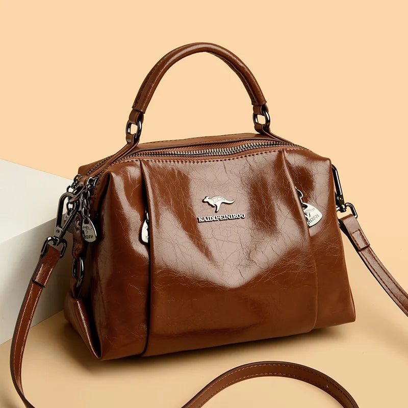 High Quality Leather Purses and Handbags for Women Luxury Designer Shoulder Crossbody Bag New Ladies Messenger Bags Sac A Main