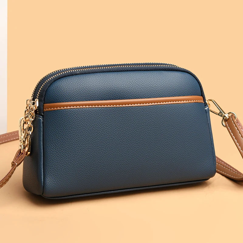 High Quality Leather Shoulder Crossbody Bags For Women Luxury Small Female Messenger Tote Sac 2023 New Designer Ladies Handbags