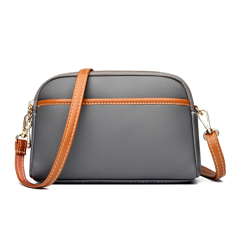 High Quality Leather Shoulder Crossbody Bags For Women Luxury Small Female Messenger Tote Sac 2023 New Designer Ladies Handbags