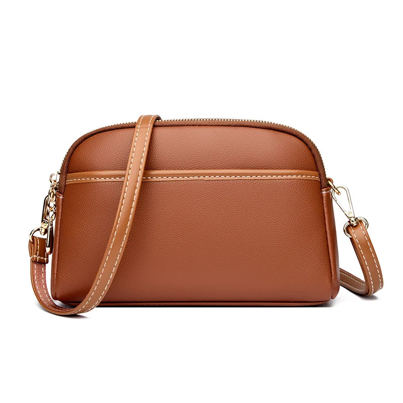 High Quality Leather Shoulder Crossbody Bags For Women Luxury Small Female Messenger Tote Sac 2023 New Designer Ladies Handbags