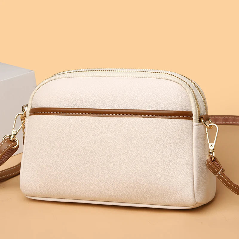 High Quality Leather Shoulder Crossbody Bags For Women Luxury Small Female Messenger Tote Sac 2023 New Designer Ladies Handbags