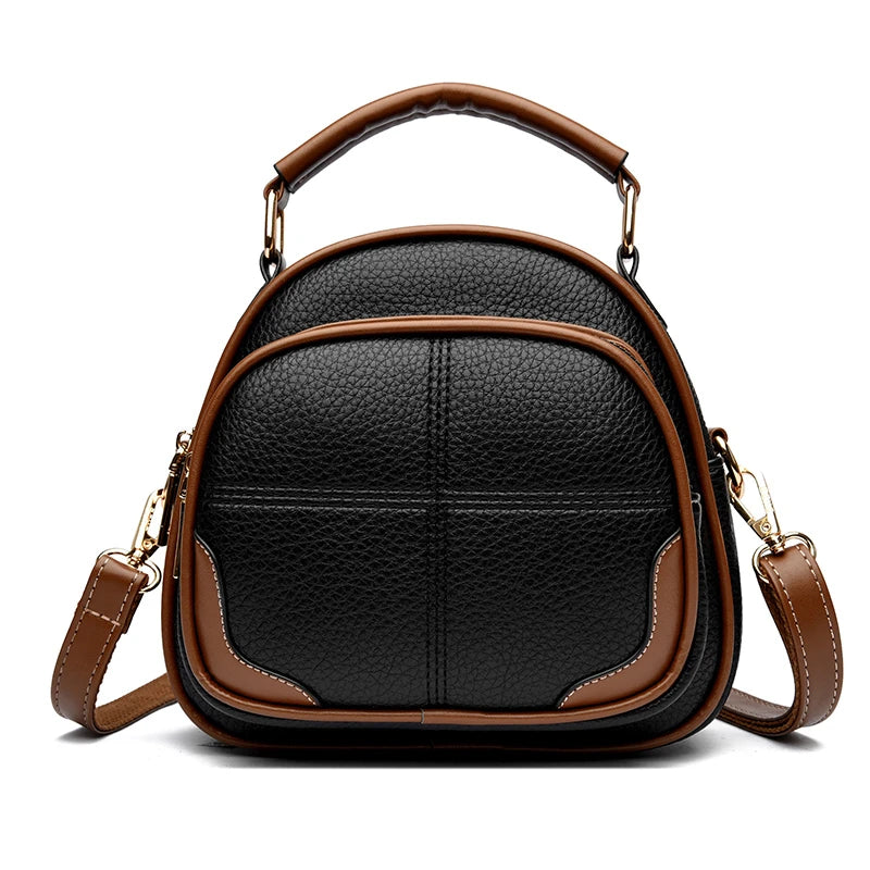 High Quality Leather Shoulder Crossbody Bags for Women 2023 Luxury Designer Ladies Messenger Bag Simple Purses and Handbags Sac