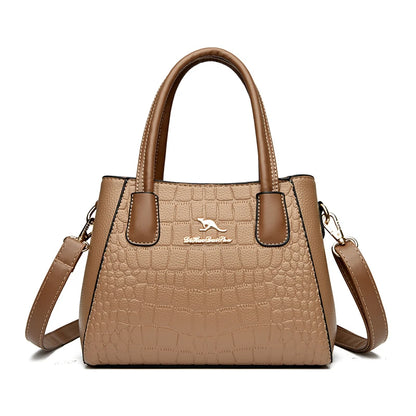 High Quality Leather Shoulder Crossbody Bags for Women Large Capacity Purses and Handbags Luxury Designer Ladies Casual Tote Sac
