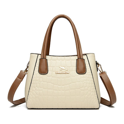 High Quality Leather Shoulder Crossbody Bags for Women Large Capacity Purses and Handbags Luxury Designer Ladies Casual Tote Sac
