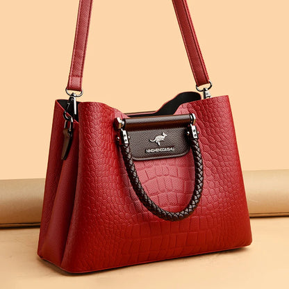 High Quality Leather Shoulder for Women New Luxury Purses and Handbags Ladies Designer Fashion Crossbody Messenger Bags Tote Bag