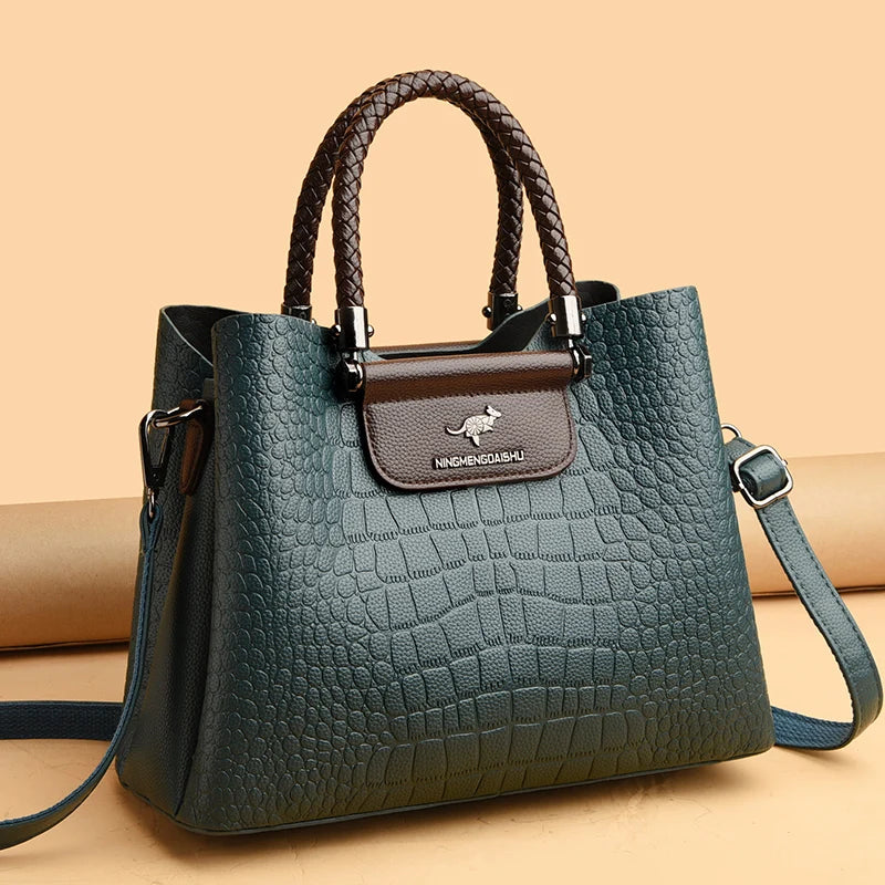 High Quality Leather Shoulder for Women New Luxury Purses and Handbags Ladies Designer Fashion Crossbody Messenger Bags Tote Bag