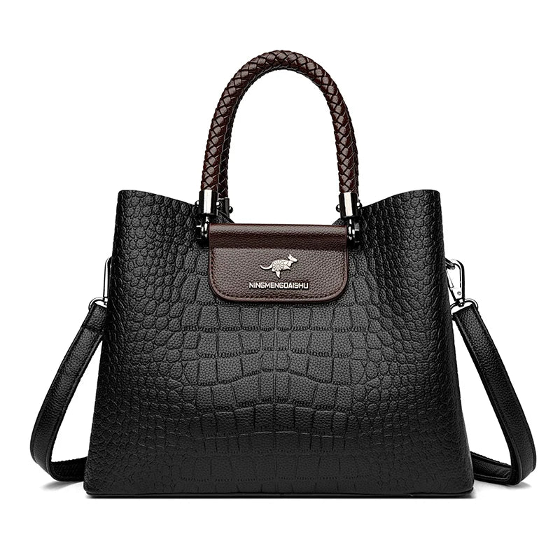 High Quality Leather Shoulder for Women New Luxury Purses and Handbags Ladies Designer Fashion Crossbody Messenger Bags Tote Bag