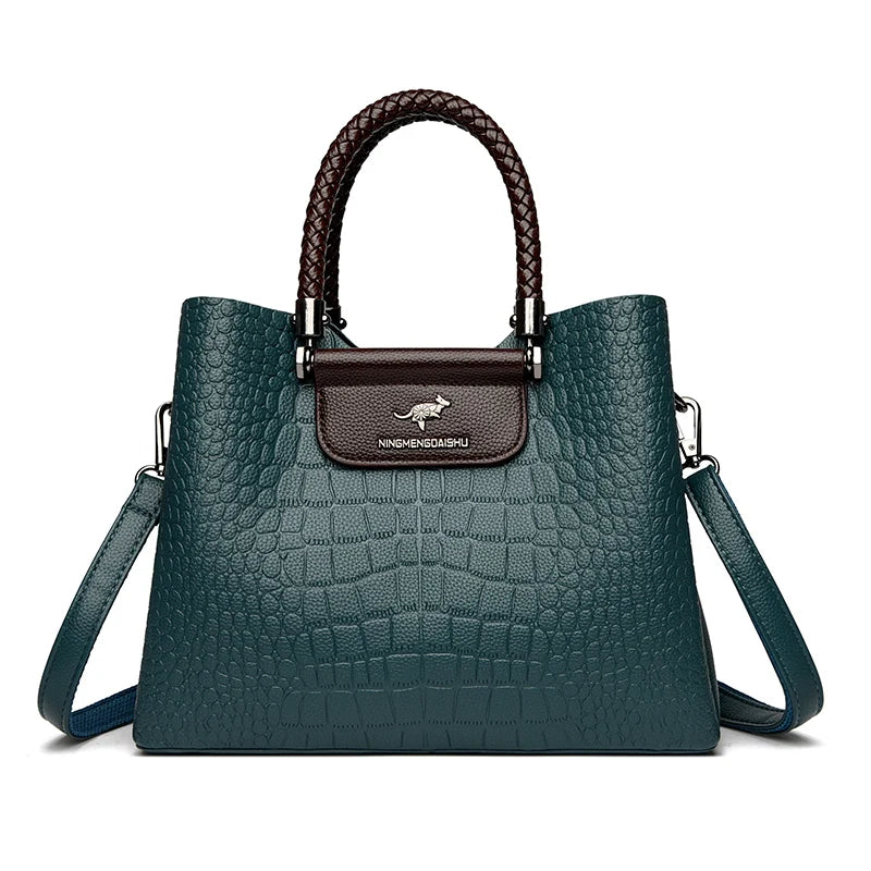 High Quality Leather Shoulder for Women New Luxury Purses and Handbags Ladies Designer Fashion Crossbody Messenger Bags Tote Bag