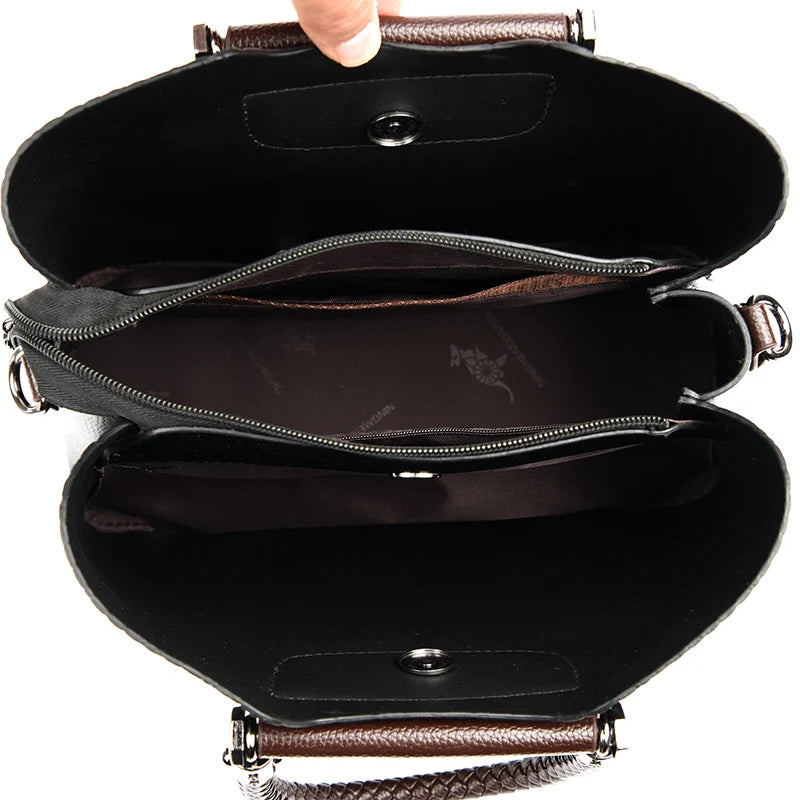High Quality Leather Shoulder for Women New Luxury Purses and Handbags Ladies Designer Fashion Crossbody Messenger Bags Tote Bag