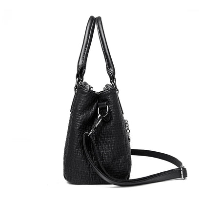 High Quality Leather Women Shoulder Crossbody Bags 2023 Vintage Large Capacity Ladies Handbags Luxury Female Messenger Tote Sac